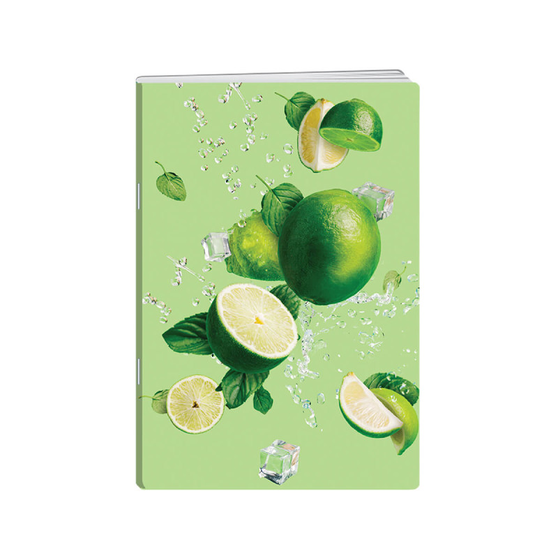 Zvezek A4, 52 listni, karo 1cm, Icy fruit, New Design, 