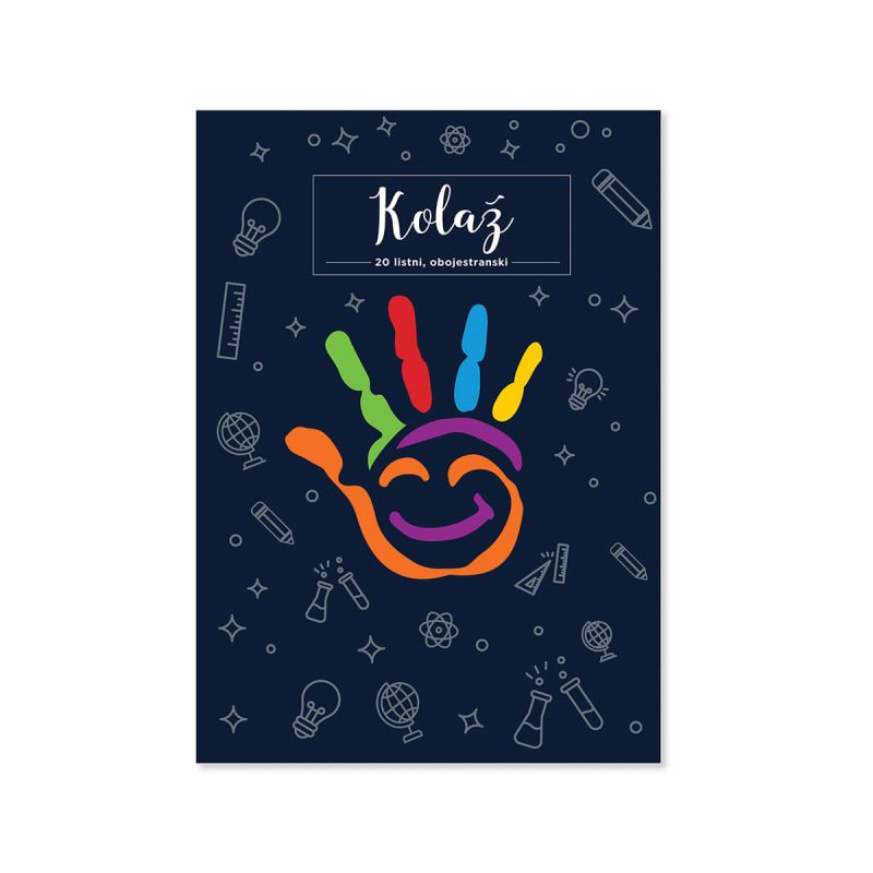 Kolaž papir, New Design, A4, 20-listni, obojestranski, Roka
