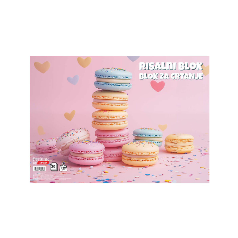 Risalni blok A3, 20 listni, Perfume