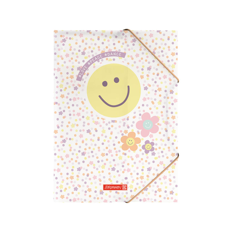 Mapa, Brunnen, Happy Hippie, A4, z elastiko