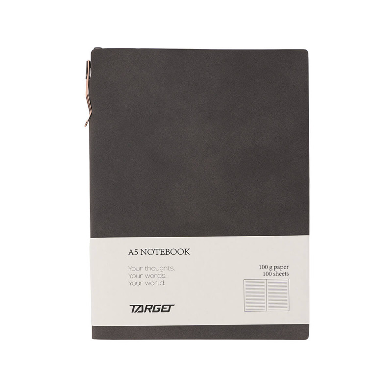 Zvezek A5 Suede Siva 28432