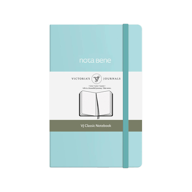 Blok Victoria s Journals Classic, trede platnice 9x14, Turkiz