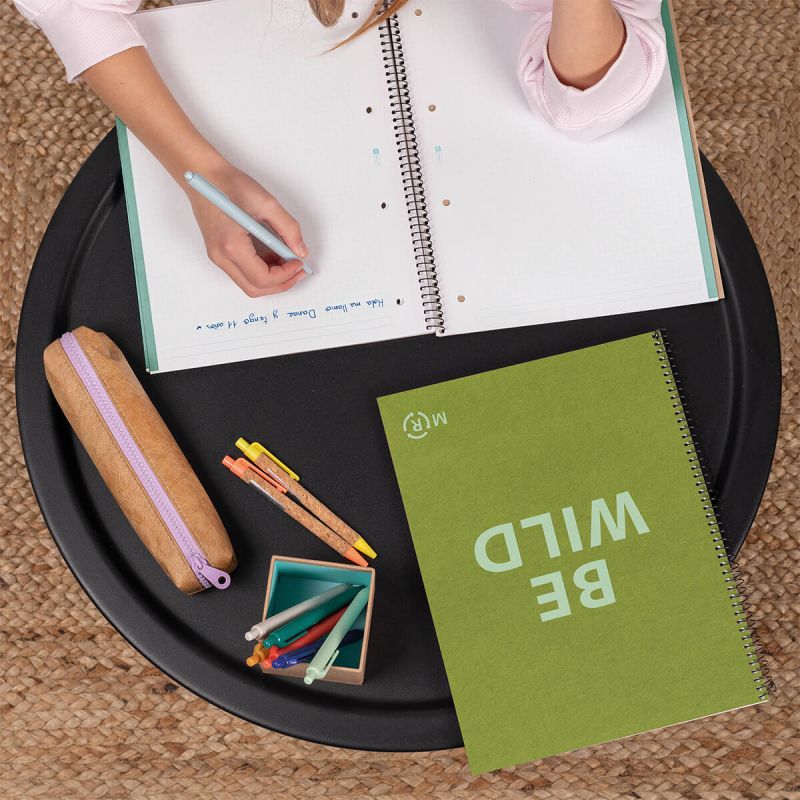 Špiralni zvezek, Miquelrius, A4, 80-listni, črtani, Be Eco, Pink