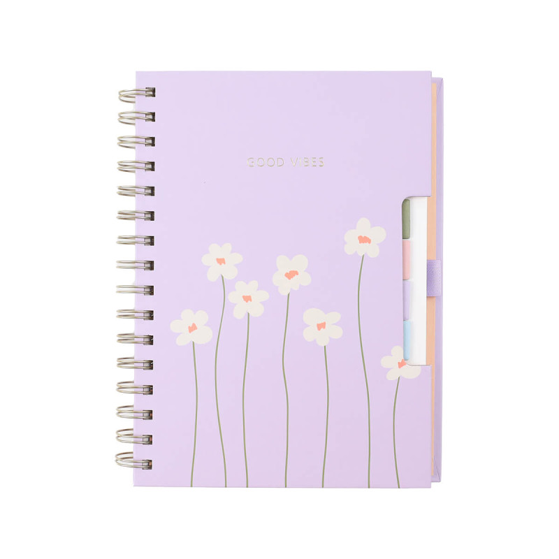 Spiralni Zvezek A5 Črte Flowers 28809