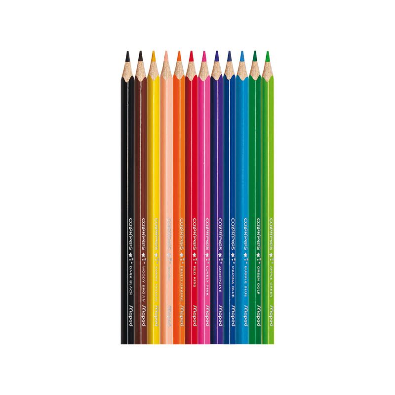 Barvice, Maped, Color Peps, trikotne oblike, 12 kos, v kartonski embalaži