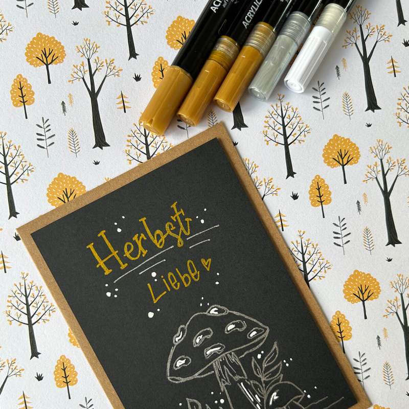 Flomastri Online, Silver Lettering, 5 kos, v kartonski embalaži