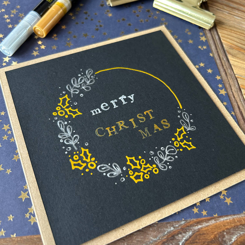 Flomastri Online, Silver Lettering, 5 kos, v kartonski embalaži