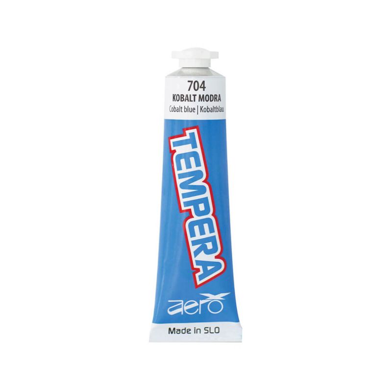 Tempera barva, Aero, kobalt modra 704, 42 ml