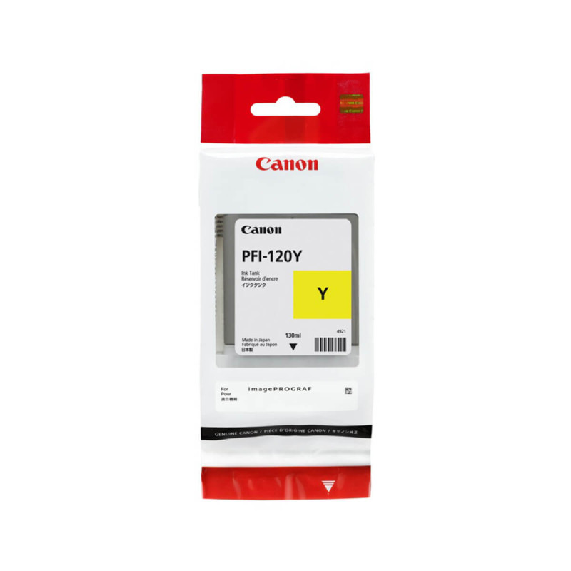 Kartuša Canon PFI-120 rumena, ident 2888C001AA, za tiskalnike TM200/ 205/ 300/ 305, vsebina 130 ml