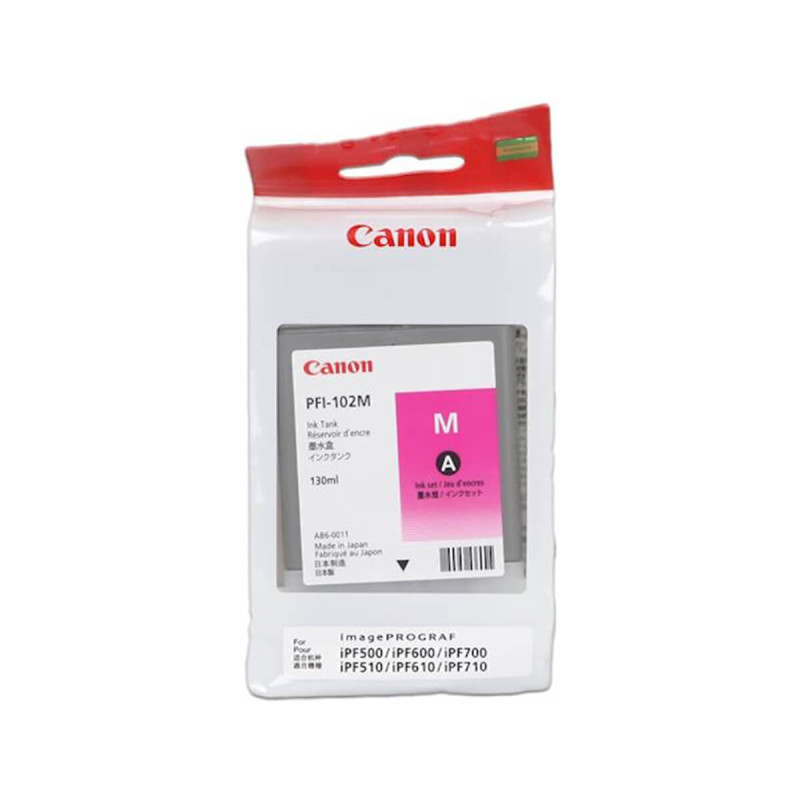 Črnilo Canon PFI-102, rdeča, za tiskalnike Ipf500,600,700