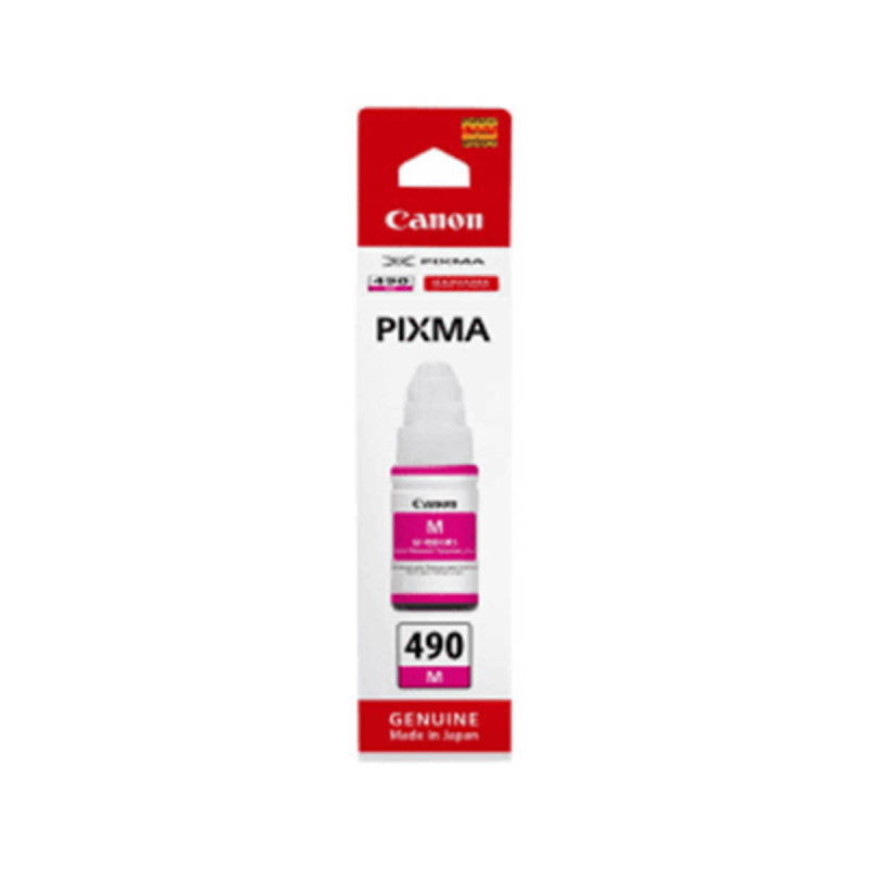 Črnilo Canon GI-490M, rdeče, ident 0665C001AA, za inkjet tiskalnik G1400, G2400, G3400 ,vsebina 70 m