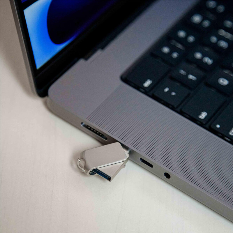 USB KLJUČ PLATINET  64GB, vmesnik 3.2, metal waterproof, PMFMC64