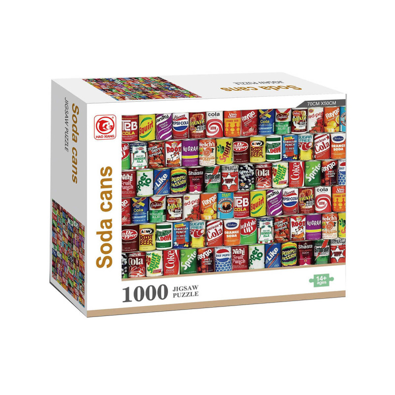 Sestavljanka Soda cans, 1000 kos