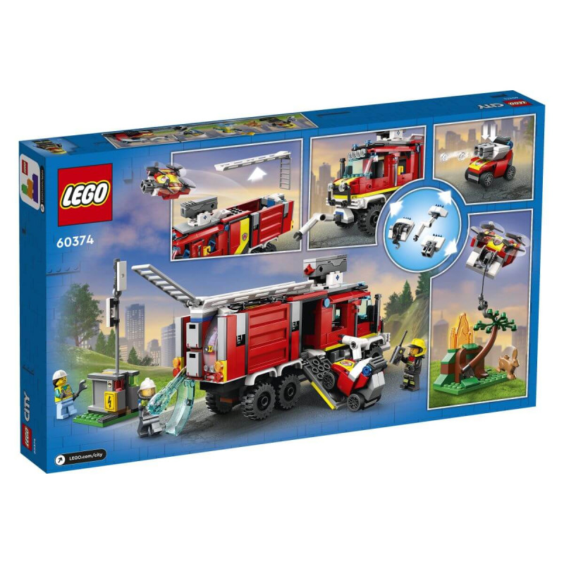 Lego City Fire 60374 Tovornjak gasilskega poveljstva