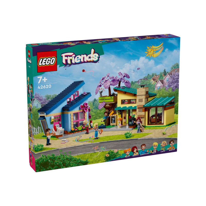 LEGO Friends 42620 Družinski hiši Ollyja in Paisley