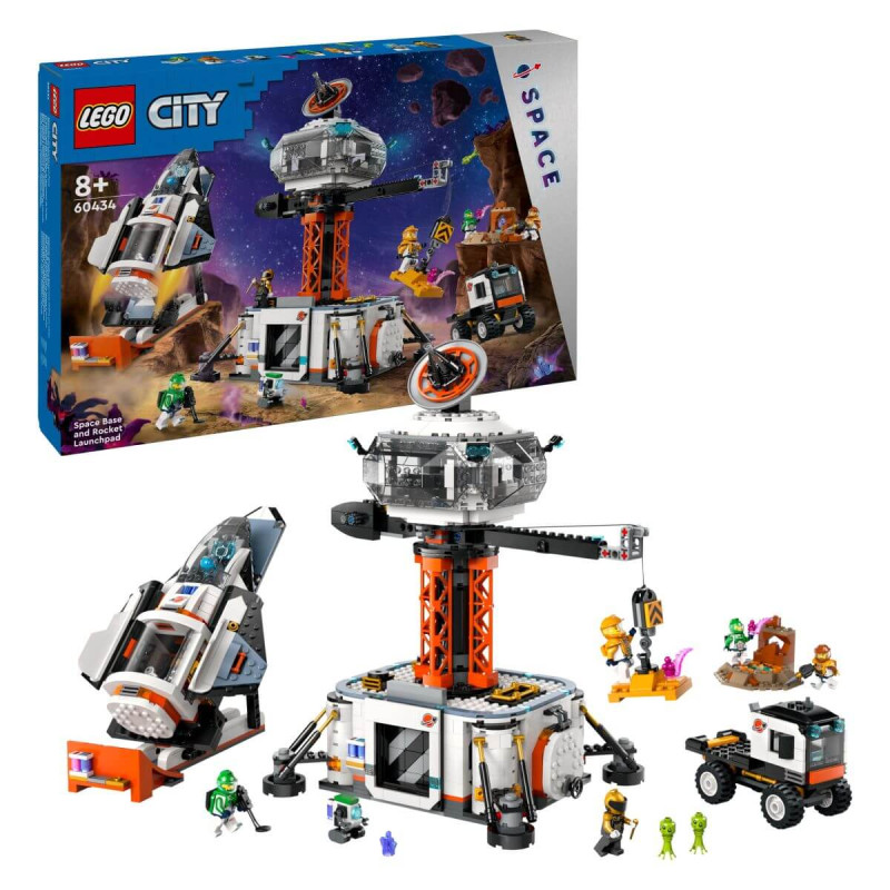 LEGO City 60434 Vesoljska postaja in izstrelitvena ploščad za rakete