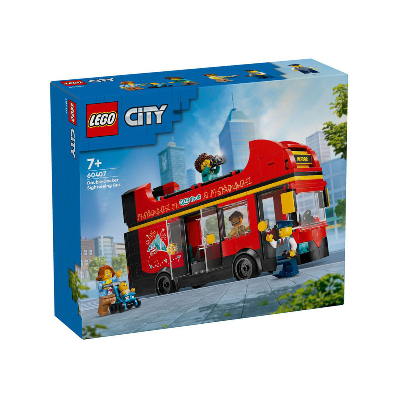 LEGO City 60407 Rdeči dvonadstropni turistični avtobus