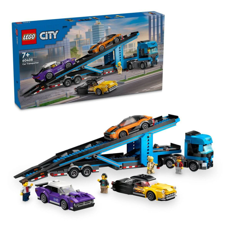 LEGO City 60408 Transportno vozilo za avtomobile z avtomobili