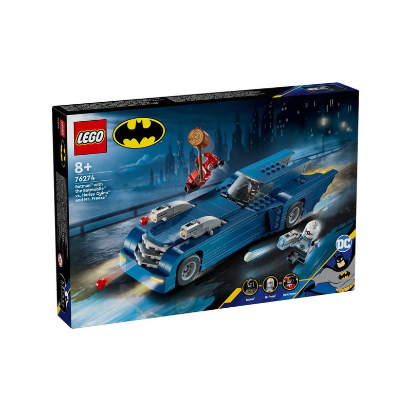 LEGO Super Heroes 76274 Batman z Batmobilom proti Harley Quinn in G. Freezu