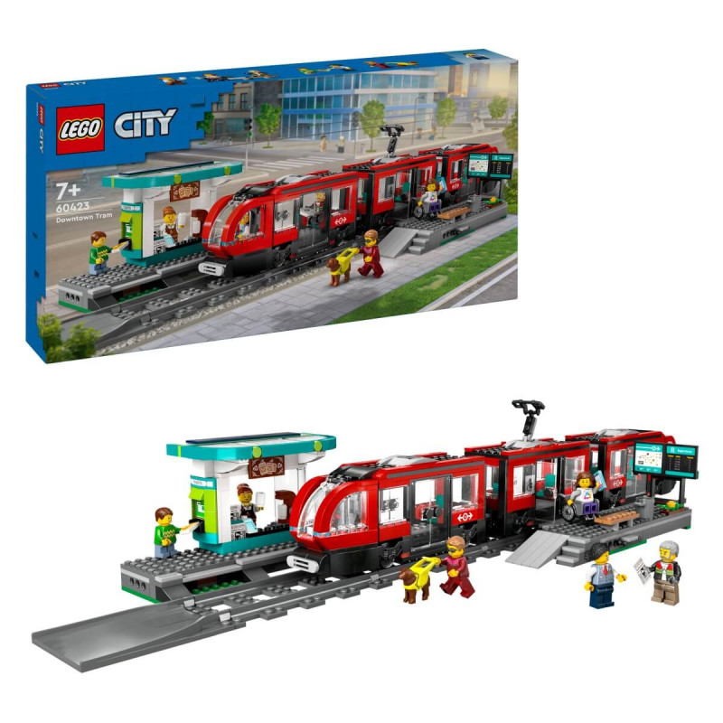 LEGO City 60423 Tramvaj s postajo