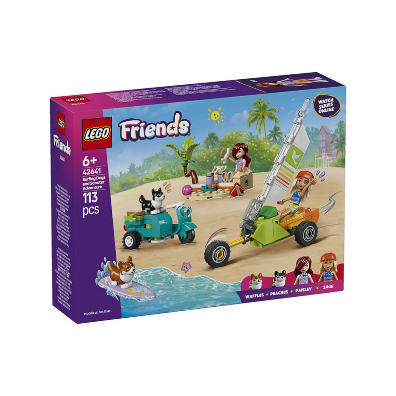 LEGO  Friends 42641 Pustolovščina s srferskimi psički in skuterjem