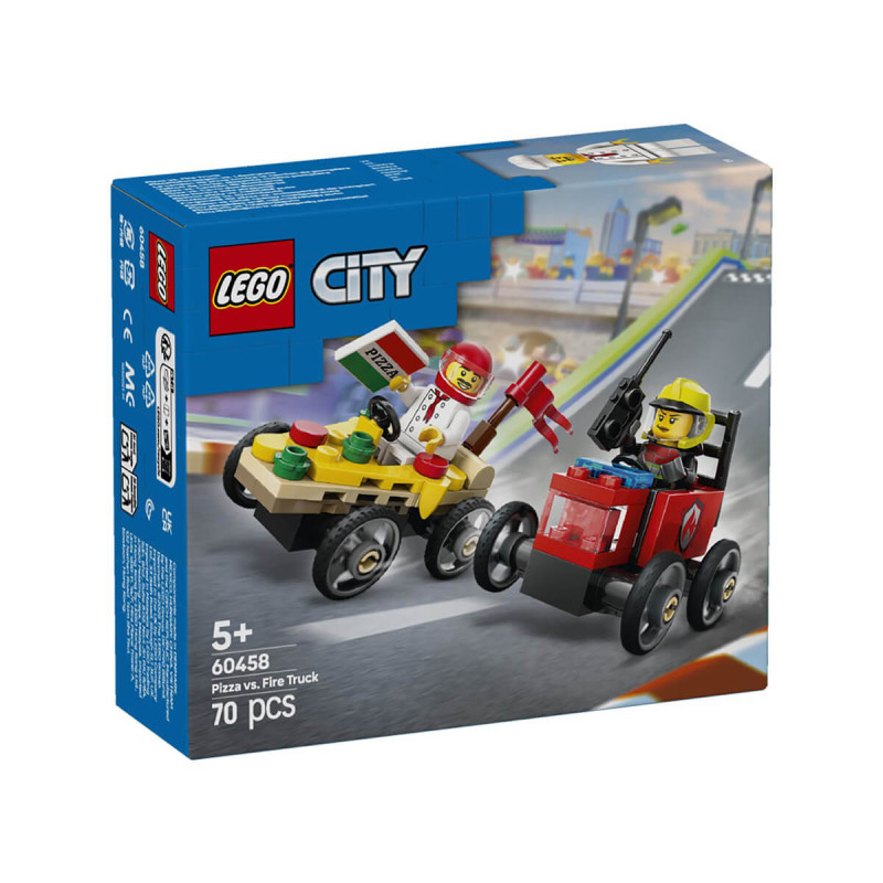 LEGO  City 60458 Paket dirkalnih vozil picopek proti gasilcu