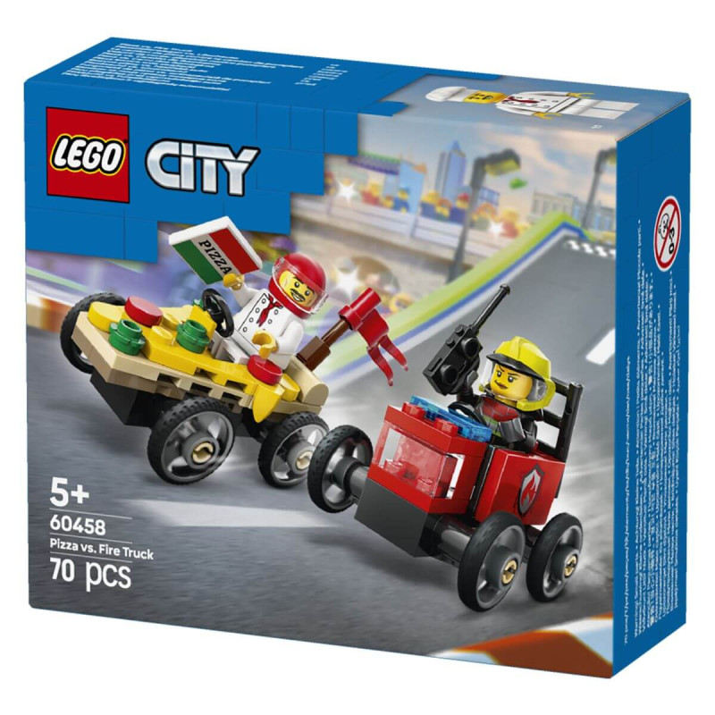 LEGO  City 60458 Paket dirkalnih vozil picopek proti gasilcu