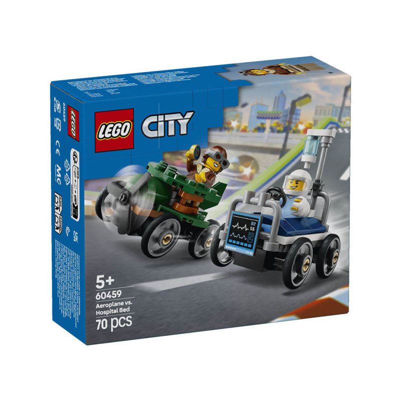 LEGO  City 60459 Paket dirkalnih vozil letalo proti bolniški postelji