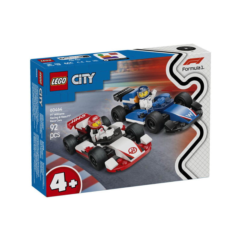 LEGO  City 60464 Dirkalnika Williams Racing F1 in Haas F1