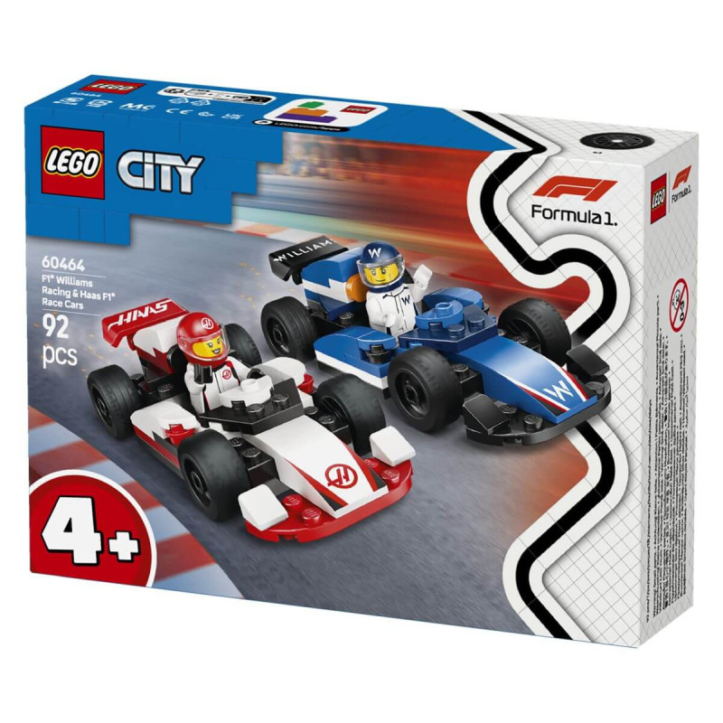 LEGO  City 60464 Dirkalnika Williams Racing F1 in Haas F1