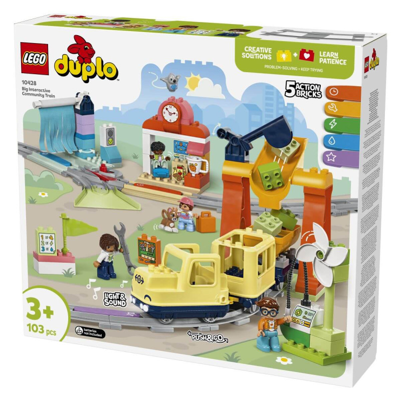 LEGO  Duplo Town 10428 Velik interaktiven skupni vlak