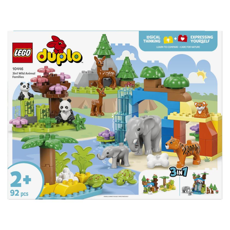 LEGO  Duplo Town 10446 Družine divjih živali 3v1