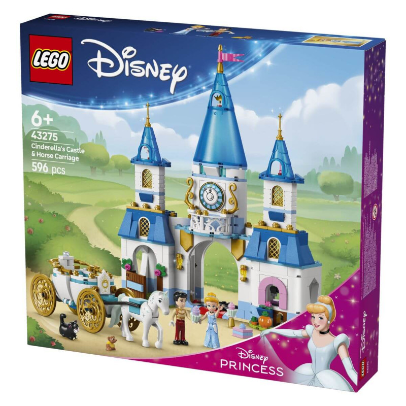 LEGO  Disney Princes 43275 Pepelkin grad in kočija s konjsko vprego