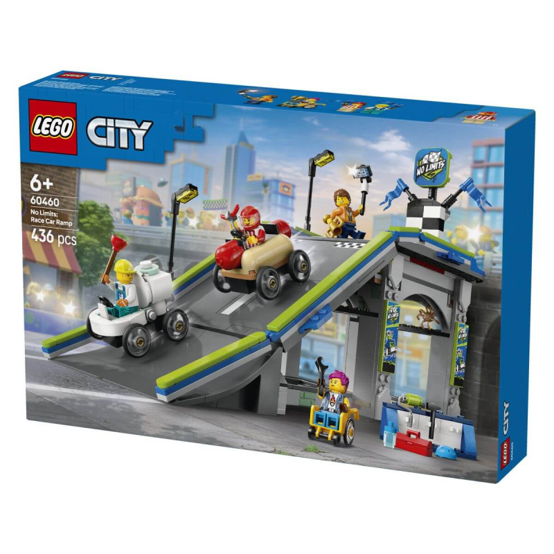 LEGO  City 60460 Brez meja  Klančina za dirkanje z avtomobilčki