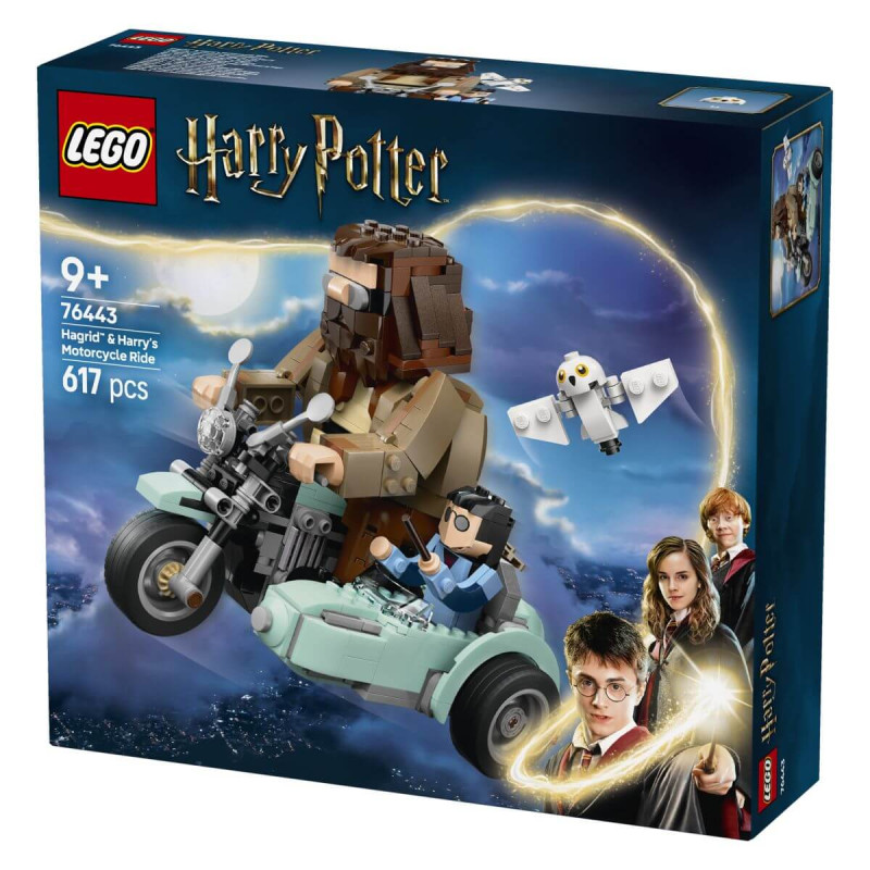 LEGO  Harry Potter 76443 Hagridova  in Harryjeva vožnja z motornim kolesom