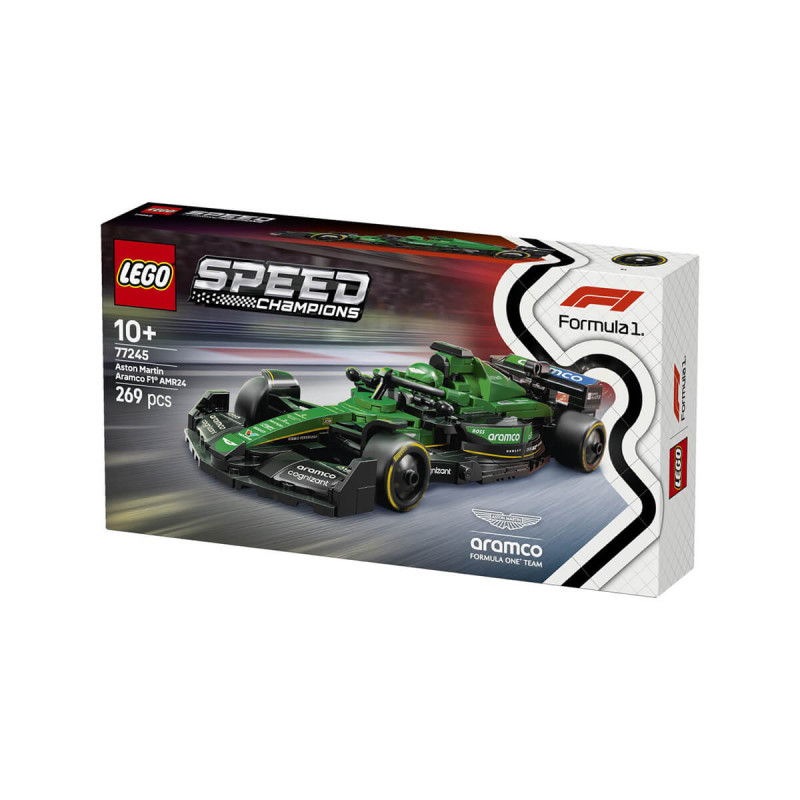 LEGO Speed Champions 77245 Dirkalni avtomobil Aston Martin Aramco F1 AMR24