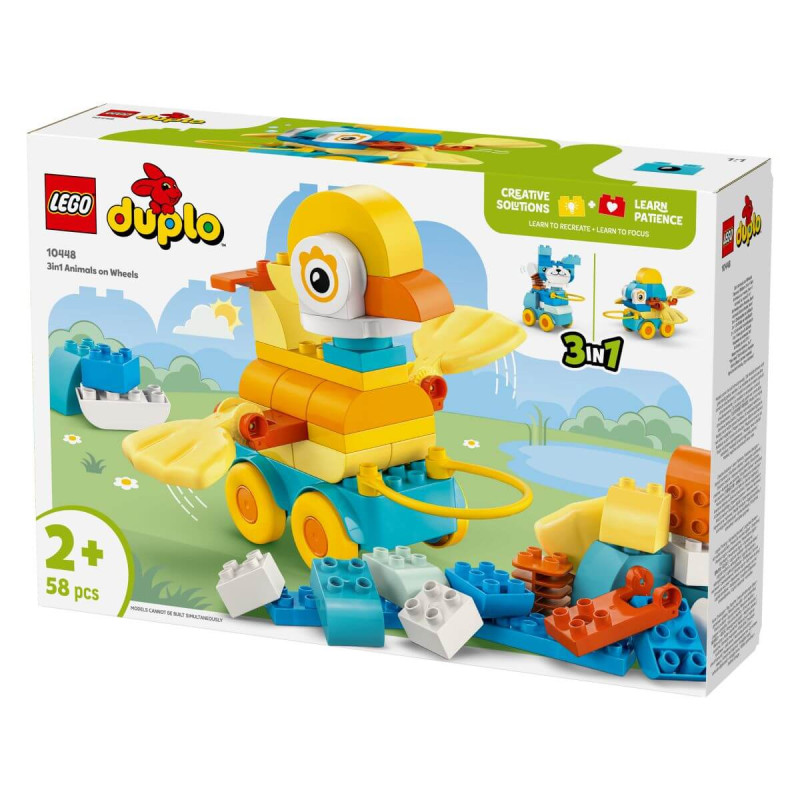 LEGO   Duplo Town 10448 3in1 Animals on Wheels