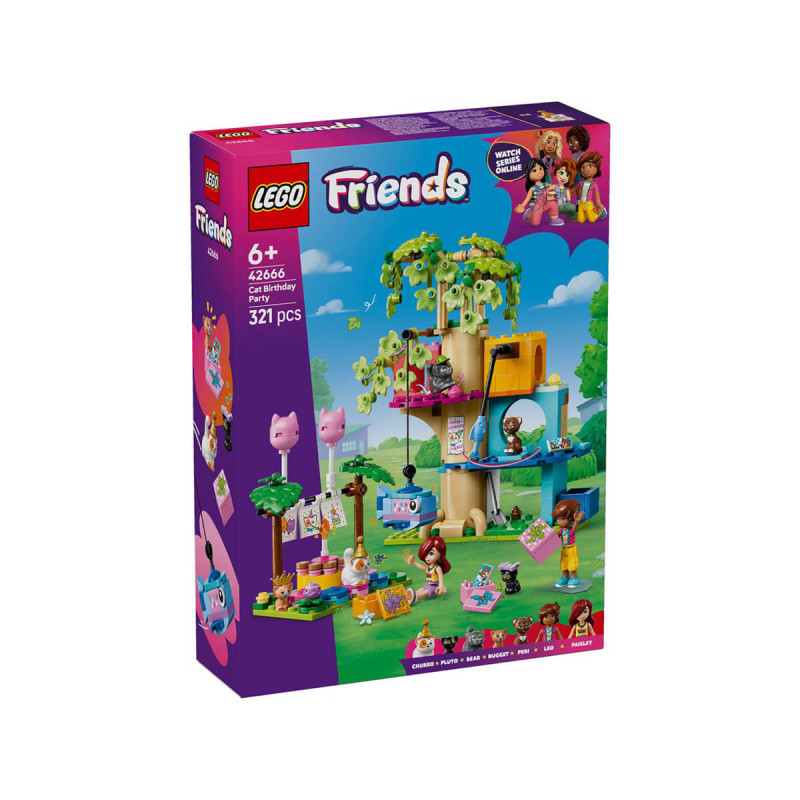 LEGO   Friends 42666 Cat Birthday Party   Tree House