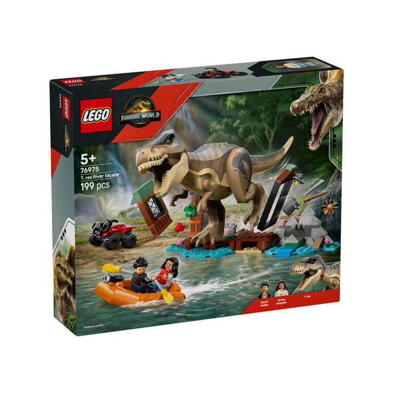 LEGO   Jurassic World 76975 Rečni pobeg pred tiranozavrom