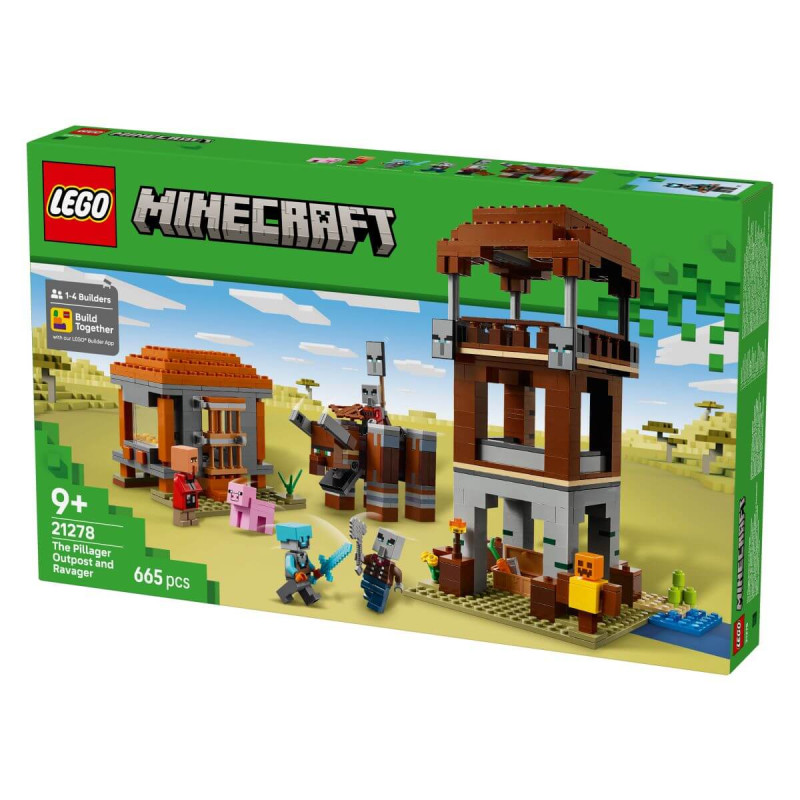 LEGO   Minecraft 21278 Plenilska postojanka in Uničevalec