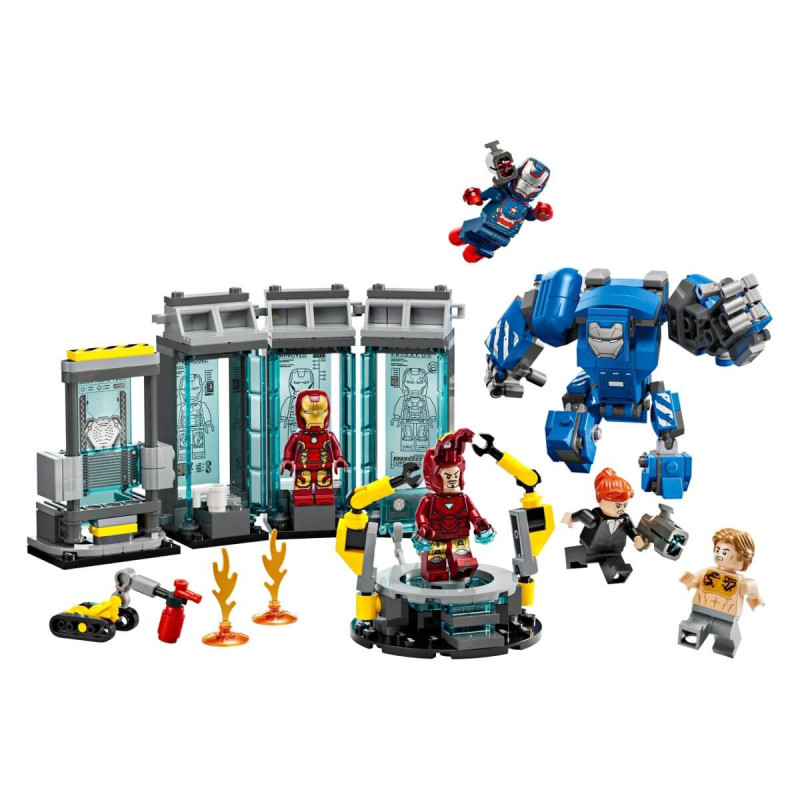 LEGO  Super Heroes 76315 Iron Manov laboratorij  Dvorana oklepov