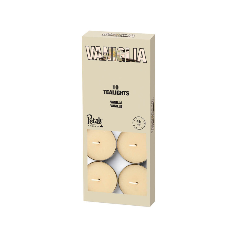 Set čajnih sveč Petali Vanilla 10/1