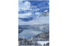 Stenski koledar Lepote Slovenije 2026, 33 x 54 cm