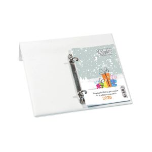 Namizni koledar, 14-dnevni, PVC, bel, 2026