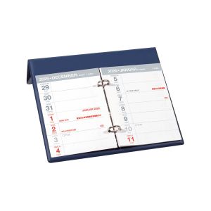 Namizni koledar, 14-dnevni, PVC, moder, 2026