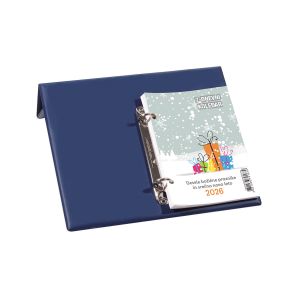 Namizni koledar, 7-dnevni, PVC, moder, 2026