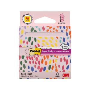 Samolepilni Z lističi, Post it, Super Sticky, R330-1SSP, 76x76mm, 90/1, pastel pink