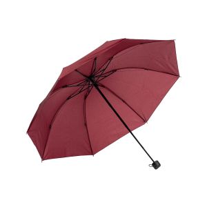 Zložljiv dežnik BOBA, PVC ročaj, ročno odpiranje, bordo barve