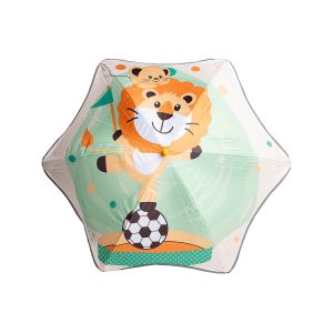 Otroški dežnik GREEDO LION plastični ročaj, ročno odpiranje, motiv leva