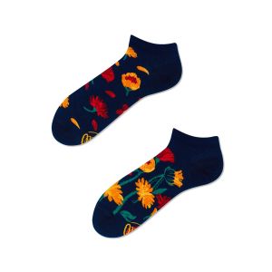 Nizke nogavice Many mornings, FLOWER POWER NAVY, 39-42